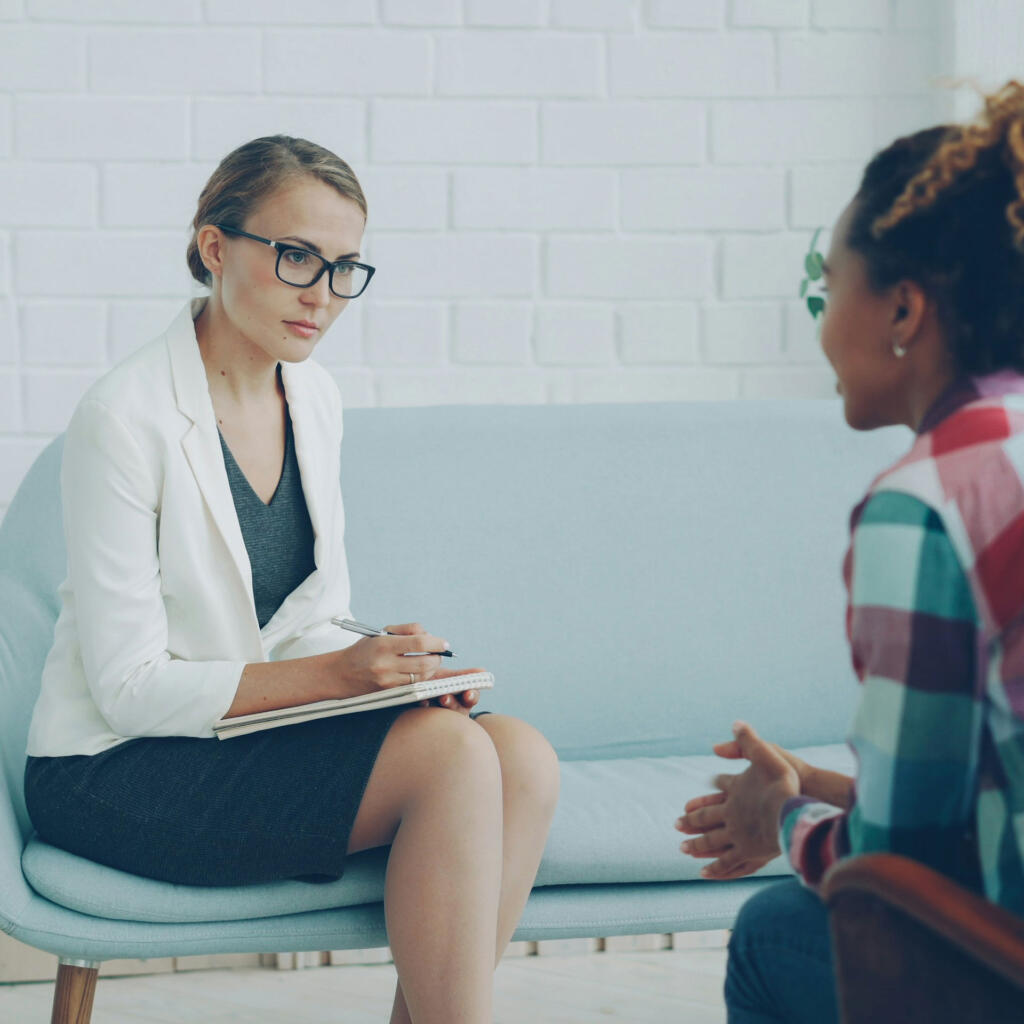 Therapist Meeting with client